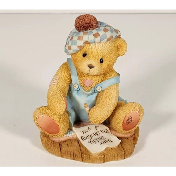 Cherished Teddies 476390 Far Apart Special Place Heart Kyle Bear Figurine 1998 - Picture 1 of 5